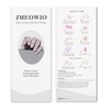 JMEOWIO Semi Cured Gel Strips Nail Art Sticker Wrap Glitter