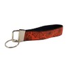Orange Spider Web Wristlet Keychain