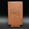 Cayman Jack Faux Leather Glass Bottle Koozie Alligator Beer Margaritas