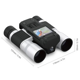 12x32 Digital Binoculars Camera Telescope 2 Inch Rotating LCD Display 5MP Video Photo Recorder with for Bird Watching Football Game Concert