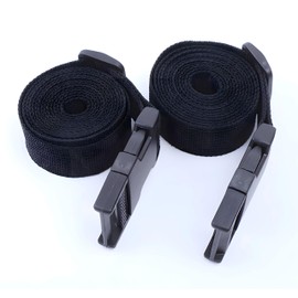 Ratchet Straps,Luggage Conveyor Belt, Lashing Straps,Tie Down Straps,Heavy Duty Utility Strap with Quick Release Buckle Adjustable Nylon Short Straps for Strapping Backpacks (2 pcs) (Black)