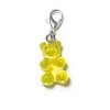 FizzyButton Gifts Yellow Translucent Gummy Bear Jelly Baby Zip Pull