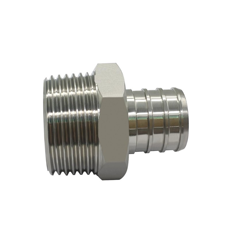 Beduan Stainless Steel PEX Garden Hose Adapter Fitting 3/4" PEX