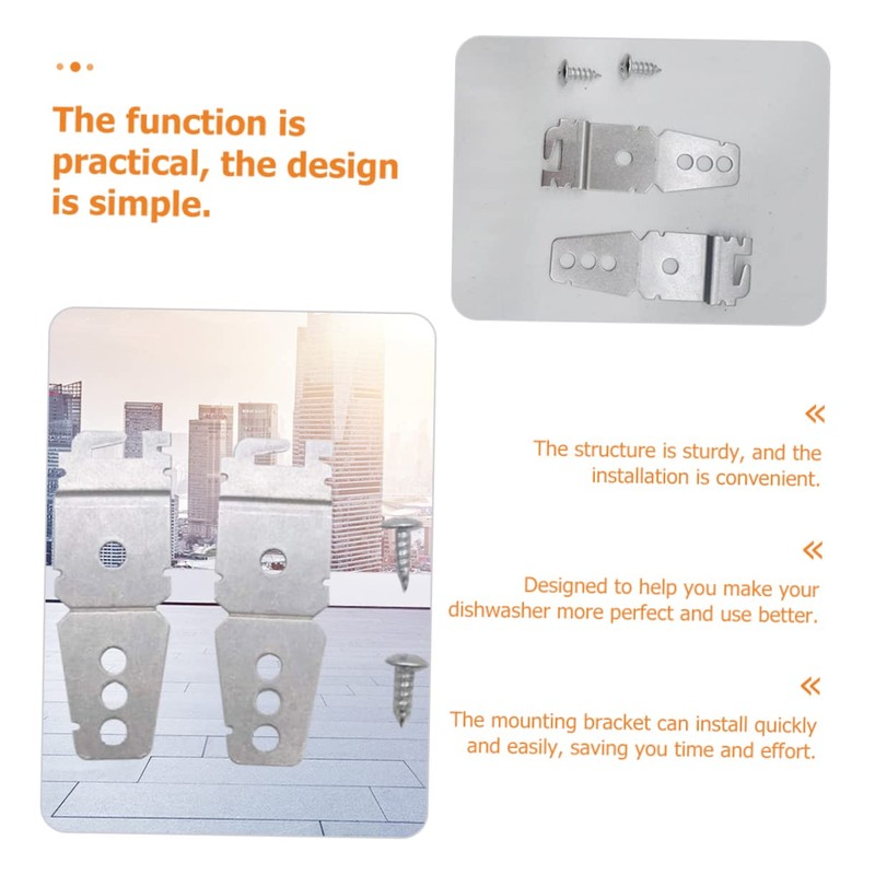 TEHAUX 5sets Universal Dishwasher Mounting Clips Kit Dishwasher Bracket z