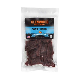Glenwood Beef Jerky Sweet Onion Beef Snack 9 Ounce Gluten-Free Jerky Snacks, Made in the USA with Walla Walla Onion