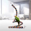 Pet Bird Rope Perches Parrot Colourful Cage Comfy Perch Bungees