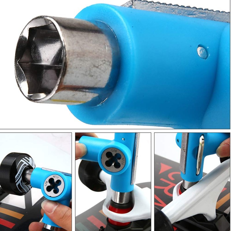 All-in-One Skateboard Tool, Multifunctional Portable T Tool Accessories with T