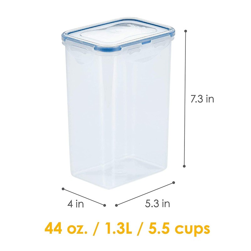 Lock&Lock 43-Fluid Ounce Rectangular Food Container, Tall, 5.4-Cup
