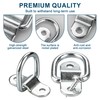 VEHIRIE 6 Pack D-Ring Tie Downs Anchors 1/4" Heavy Duty