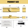 2Pcs Bolt Latch, 4in Adhesive Safety Sliding Lock, Aluminum Alloy