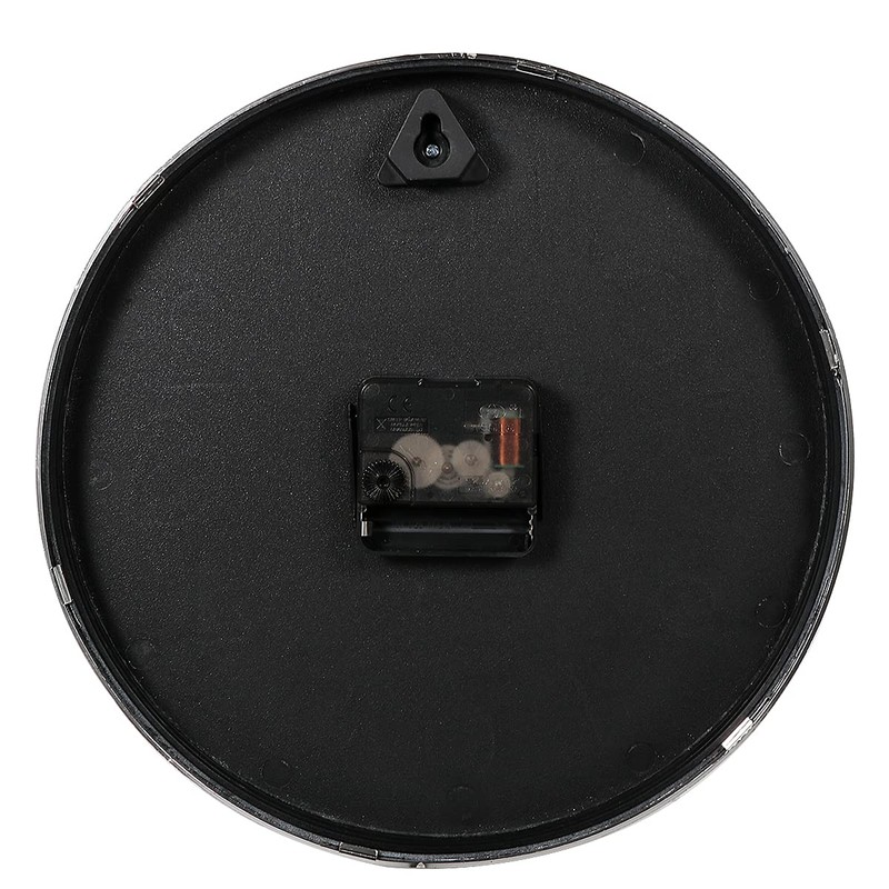 Delgeo Premium Silver Wall Clock, Wall Decoration, Modern Silent Wall