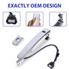 TAYATUO Front Left Driver Side Exterior Chrome Door Handle Compatible
