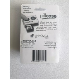 VitaCarry Push Button Pill Organizer with Safety Lock AM/PM (3 Pack)