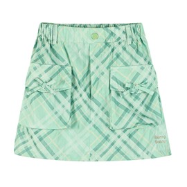 Girls Plaid Skirt Casual with Pockets Lining Elastic Waist A-line Kids Teens Skirt Summer 3'7"–5'5", Green, Small