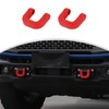 CheroCar 2PCS Front Bumper Tow Hook Cover，Tow Trailer Hitch Protector
