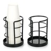 HillSpring Metal Bathroom Cup Dispenser, Sturdy Storage Holder for 3/4