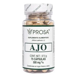 Ajo Prosa Suplemento Alimenticio Antioxidante 75 Cápsulas De 500mg Sabor Natural