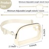 INTINI Clear Fanny Pack, Stadium Approved Crossbody Bag Purses for