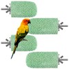 4 Pcs Bird Beak Grinding Stone, Resin Bird Perch Stand,