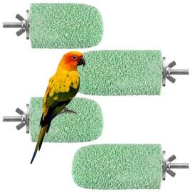 4 Pcs Bird Beak Grinding Stone, Resin Bird Perch Stand, Parrot Perch Stand