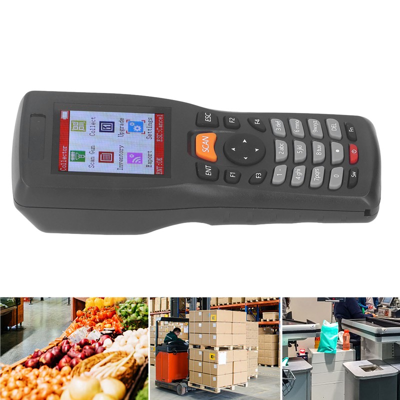 1D Barcode Scanner 2.4GHZ Wireless Data Collector Portable Inventory Scanner