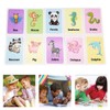 Preschool Learning Flash Cards 108PCS,3 Sets of Animal Shape Color