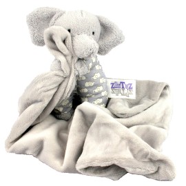Zillion Toyz Infant Baby Soother Security Lovey Blanket Plush Lovie Elephant