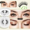 LASHVIEW Upgrade Soft Magnetic Eyelashes with Applicator, Reusable Magnetic Lashes