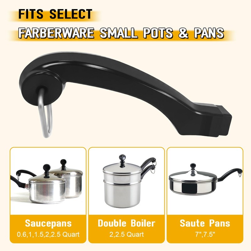HDWGGD P08-031 Saucepan Handles Replacement for Farberware 1, 1.5, 2