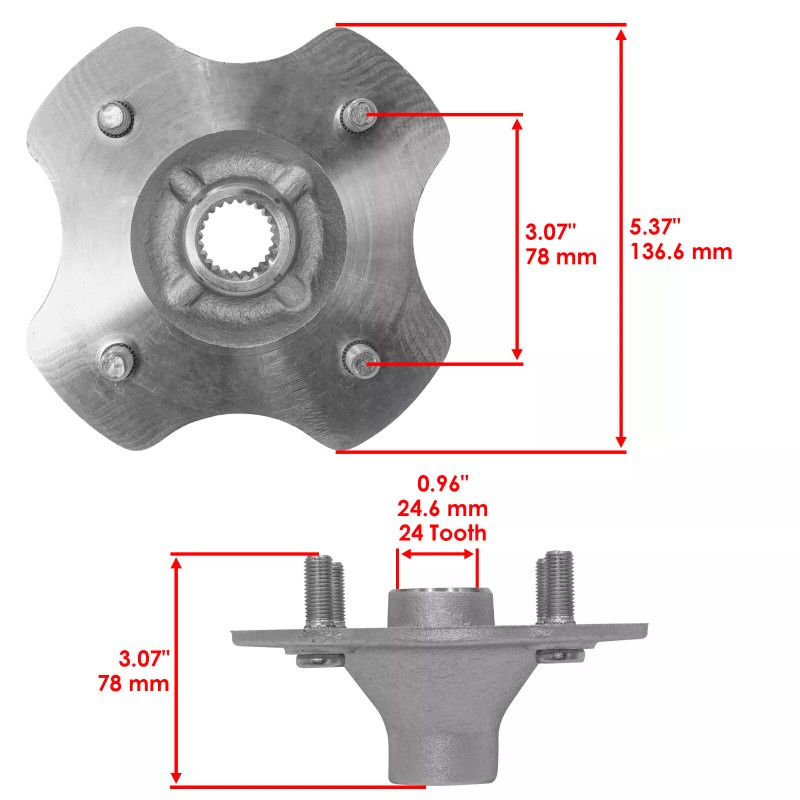 Honda Rear Axle Shaft And Wheel Hub for Honda TRX300FW