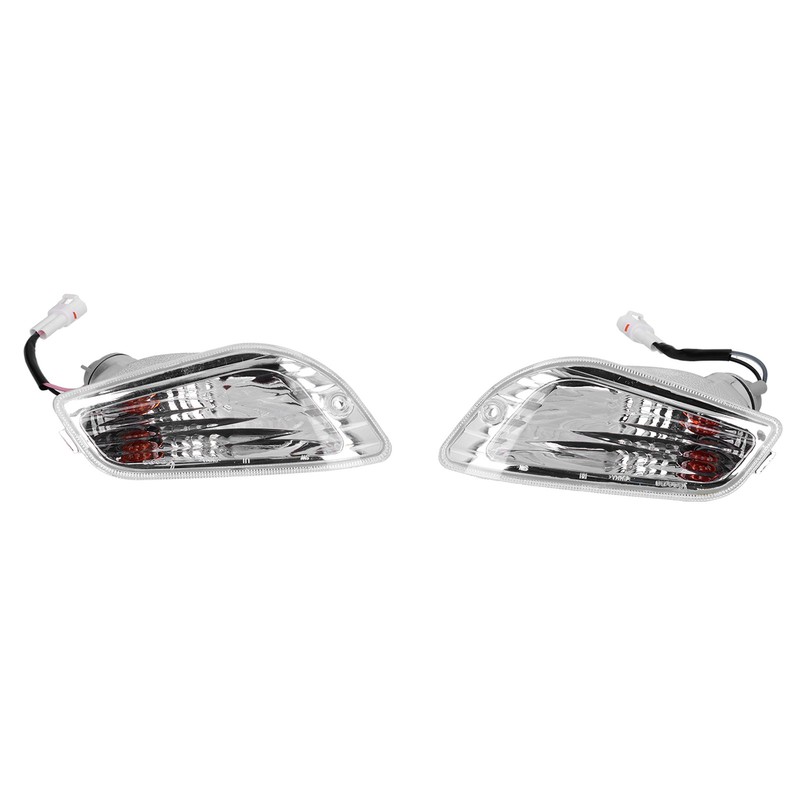 Pair Front Turn Signal Light Plastic 204360F Fit for Piaggio