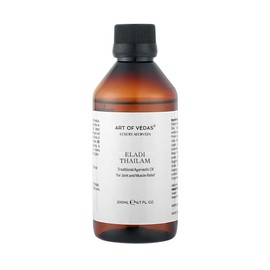 Eladi Thailam 200 ml - Traditional Ayurvedic Oil for Massages and Skin Care, Natural Care According to Ayurveda, Ayurvedic Oil to Promote Wellbeing and Relaxation