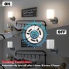 Nekhung Battery Operated Wall Sconce Set of 2, Wireless Wall