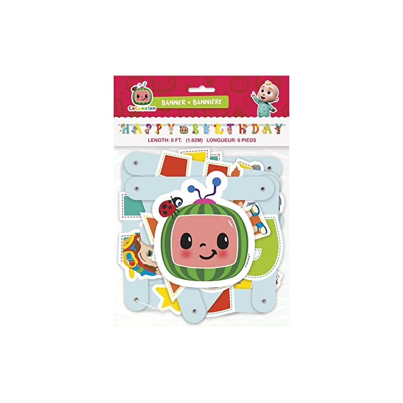 Cocomelon "Happy Birthday" Large Jointed Banner - Vibrant & Adorable