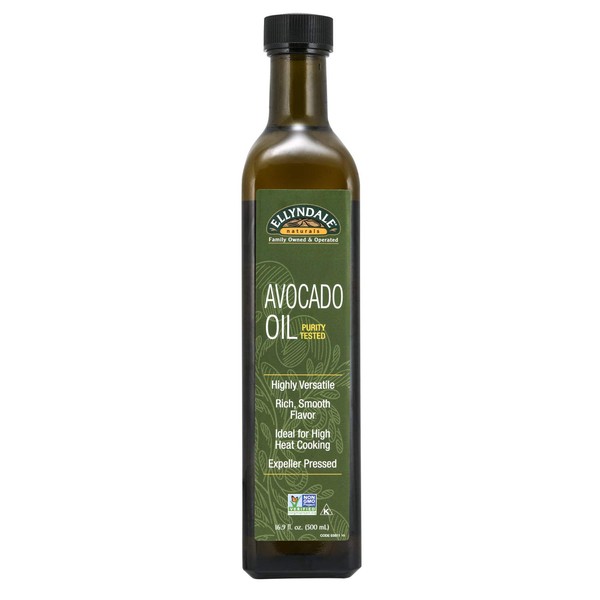 NOW Foods, Avocado Cooking Oil in Glass Bottle, Rich Smooth Flavor, Ideal for High Heat Cooking, Expeller Pressed, Certified Non-GMO, 16.9-Ounce