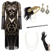 BABEYOND 1920s Dresses for Women - Great Gatsby Dress Set