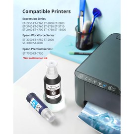 Hiipoo 502 522 Refill Ink Bottle Replacement for Epson 502 522 (Not for Sublimation) for ET-2750 ET2720 ET-2803 ET-2800 ET-3750 ET-4750 ET-3760 ET-4760 ET-2850 ET-4800 ET-3700 ET-15000 Printer