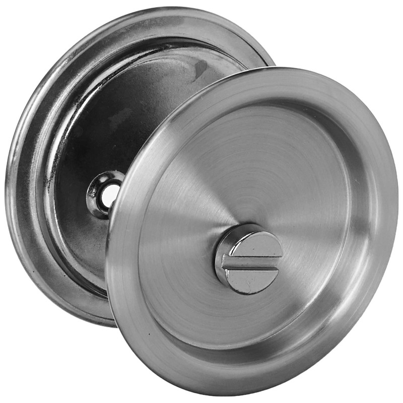Kwikset 335 15 RND PCKT DR LCK Round Bed/Bath Pocket
