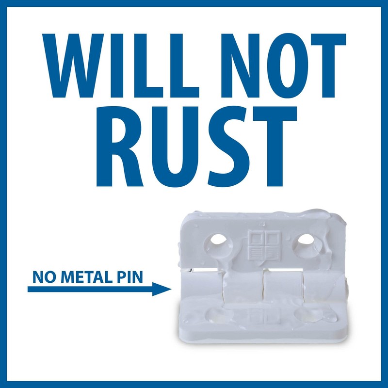 Outwater Plastics: 2'' x 2'' Polypropylene Butt Hinge | White