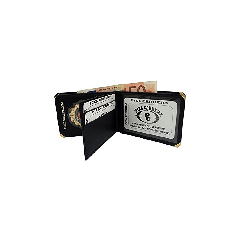 Disaster Protection Badge Wallet Black Classic, black, Classic