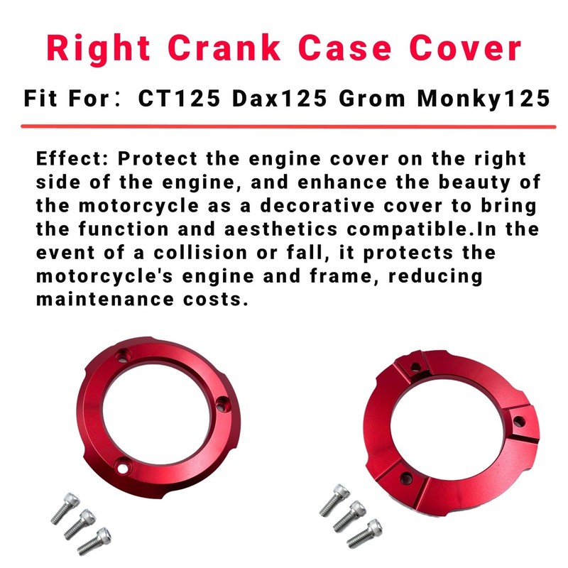 Motokano Right Crankcase Covering CT125 (JA65) C125 (JA58) DAX125 (JB04)