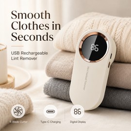 Electric Lint Remover for Sweaters & Clothing – USB Rechargeable Fabric Shaver for Smooth, Fresh-Looking Garments