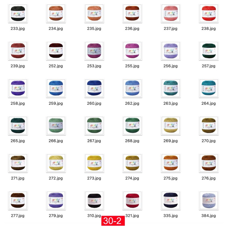 golo Crochet Thread Size 30 Yarn for Tatting Crochet Yarn