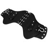 HDBUBALUS PU Leather Heat Saddle Black Shield Deflector Fits For