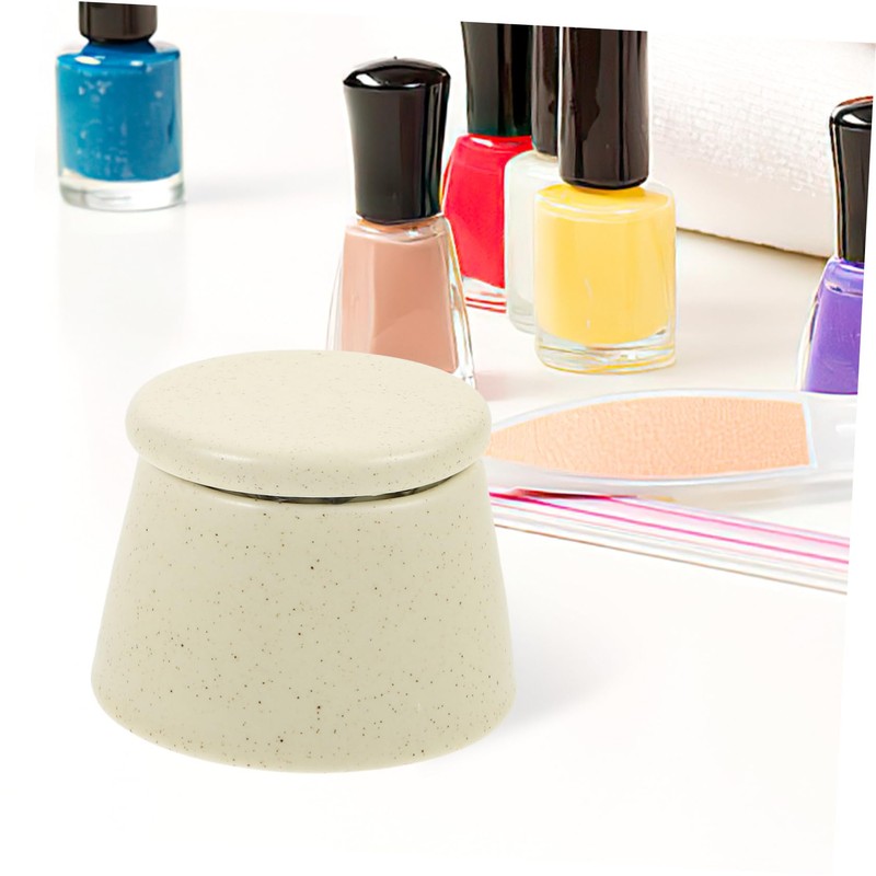 WOONEKY Acrylic Nail Dappen Dish Cup Lid Nail Brush Cup