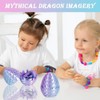 3D Dragon Egg Articulating Gemstone Crystal Dragon Figurine 3D Eggs