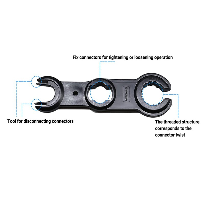 Slocable Solar Panel Connector Assembly Tool, Solar Wrenches/Spanner, Solar Disconnect