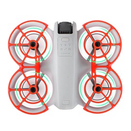 2 Pack Lightweight Drone Propeller Guard, Plastic Collision Resistant, Enhanced Safety Features, Ideally Suited for NEO Drone (Red)