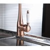 Kitchen Faucet Copper Bar Faucet 360 ° Swivel Single Handle