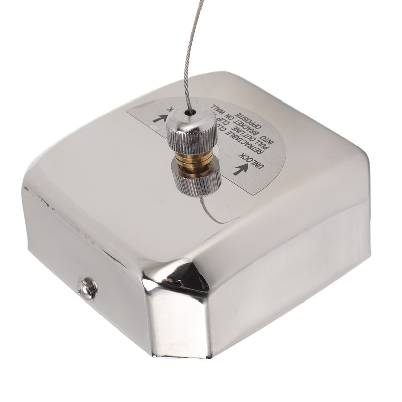 Retractable Clothesline 304 Stainless Steel Rust Resistant Space Saving Wall